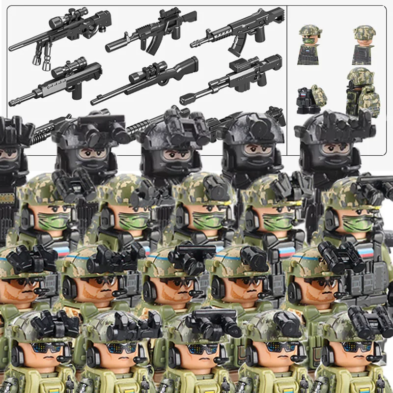 

Строительные блоки город МОС военные спецназ, солдата, Россия, США, Украина, раньше, армия, оружие, сумка, кирпичи, игрушка, подарок для мальчика