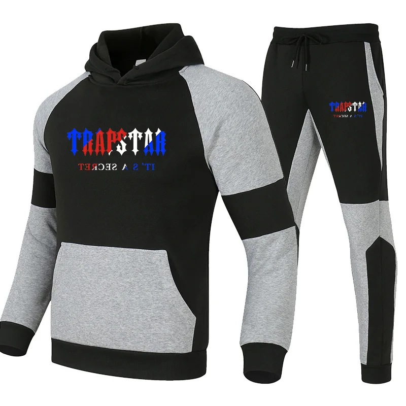 

Nieuwe Trainingspak Mannen/Vrouwen Warmte 2 Stuks Set Hoodies Fleece Sweater + Broek Pak Hoody Sportkleding Paar Outfit Patchwor