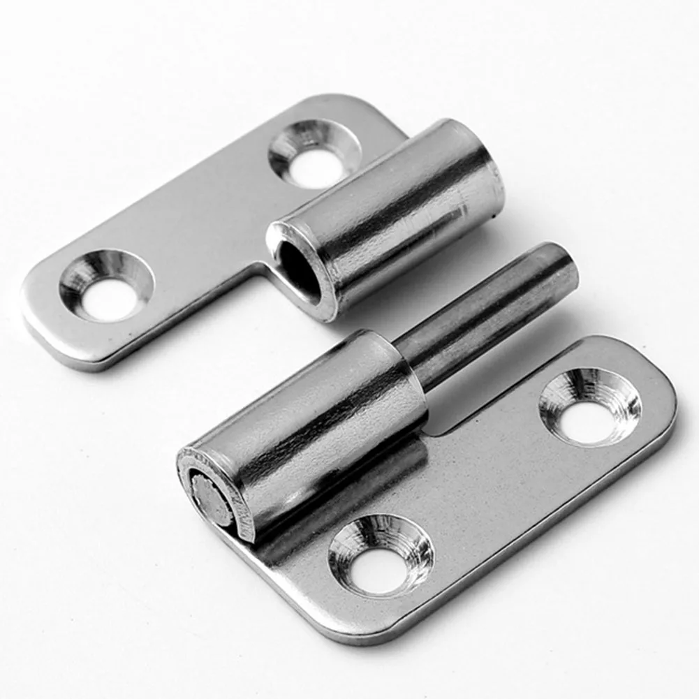 

2/2.5/3/4 Inch Stainless Steel Flag Shape Detachable Hinge Slip For Aluminum Doors Bathroom Door Bathroom Removable Hinge