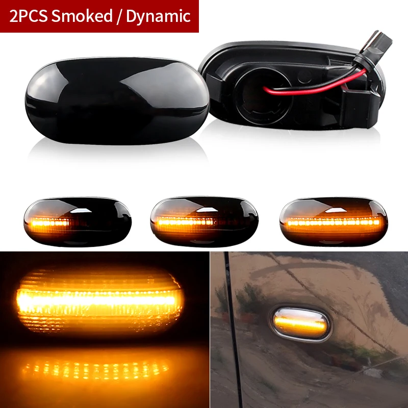 

2 шт., Светодиодные поворотники для Mitsubishi Triton/L200 2005-2015 Pajero Montero Sport Nativa 2008-2016