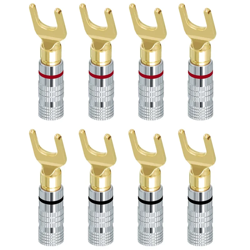 

Золотистые разъемы типа «банан»