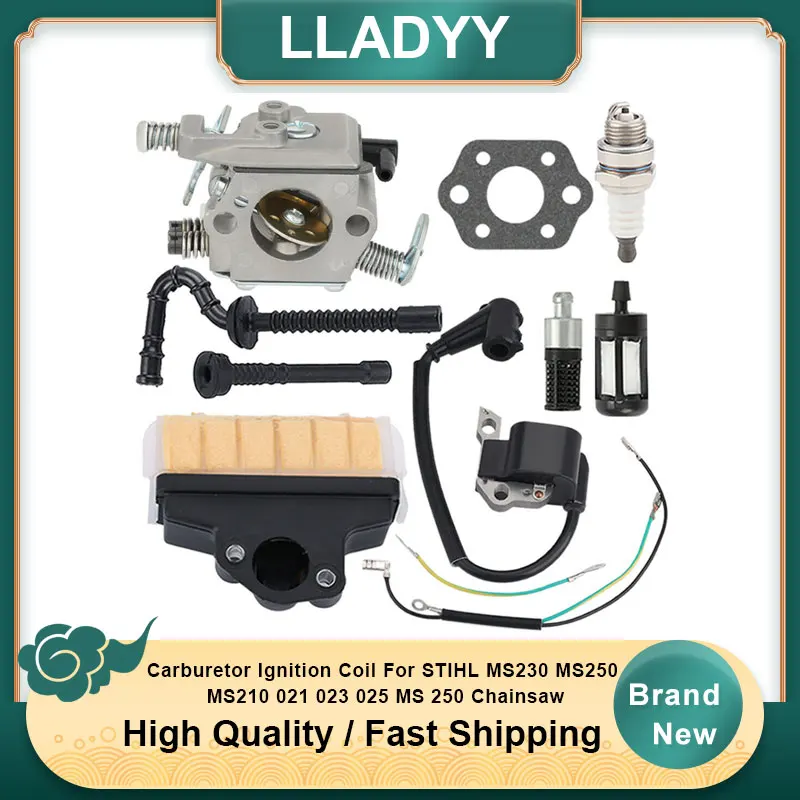 Катушка зажигания карбюратора для бензопилы STIHL MS230 MS250 MS210 021 023 025 MS 250 Катушка зажигания карбюратора для бензопилы STIHL MS230 MS250 MS210 021 023 025 MS 250