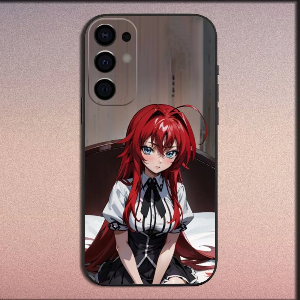 Чехол для телефона Anime R-Rias High Samsung S25 S24 S21 S22 S23 S30 Ultra S20 Plus Fe Lite Note 10 9 5G черный мягкий