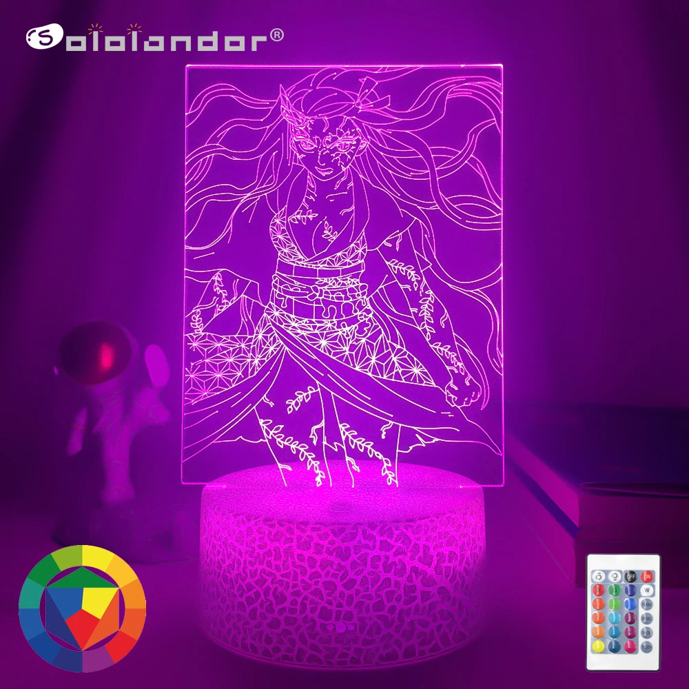 

Anime Demon Slayer Led Light Nezuko Kamado for Kid Bedroom Decor Nightlight Friend Birthday Gift Manga Led Lamp Kimetsu No Yaiba