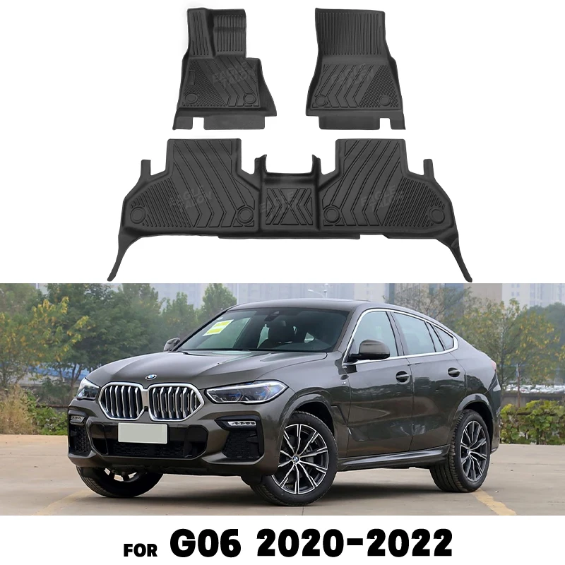 

Для BMW X6 всех моделей E71 F16 G06 2008-2022 всепогодный автомобильный напольный коврик из ТПЭ, автомобильный ковер, аксессуары для защиты салона
