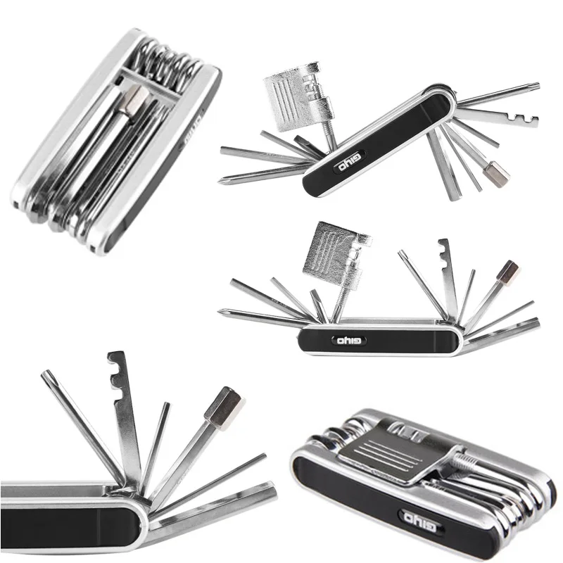 

13 in 1 Bicycle Repair Tools Kit Portable MTB Bike Mini Cycling Multitool Hex Spoke Screwdrivers Tyre Lever Allen Wrench