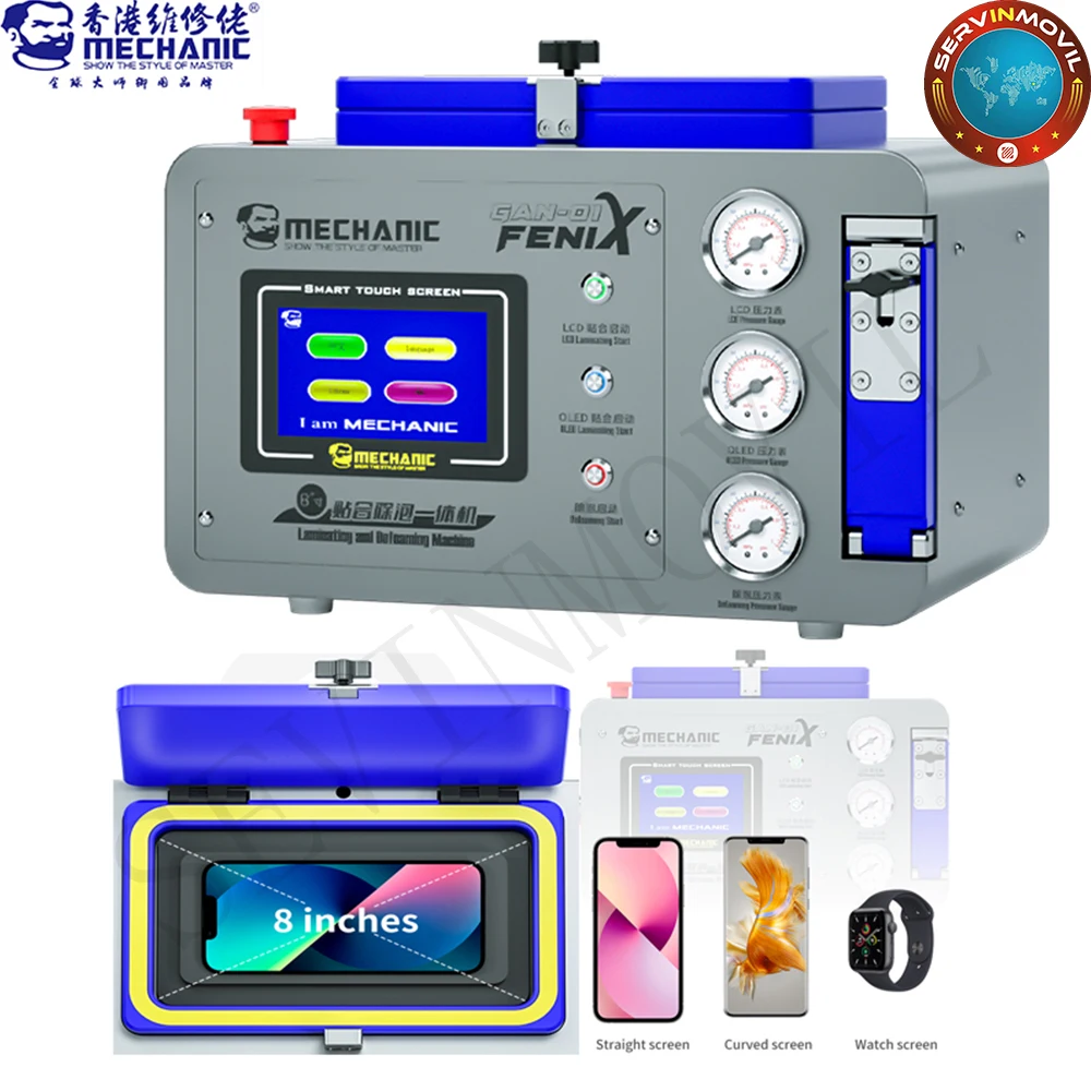 

Механический Феникс 8-дюймовый 320 Вт с постоянной температурой, машина для прямого склеивания изогнутой поверхности, депенообразователь, универсальный аппарат