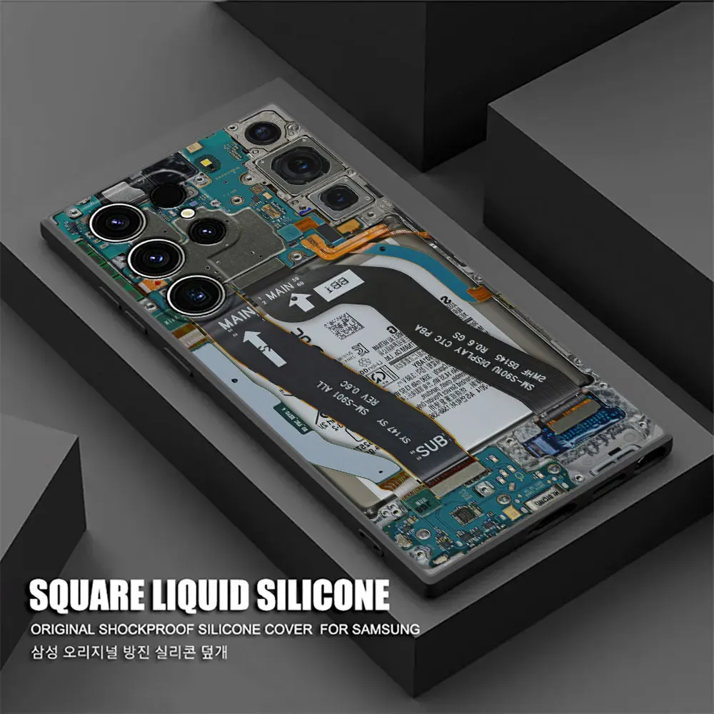 Чехол для телефона Samsung Galaxy S24 Ultra чехол S23 S21 S20 FE S22 9 Plus Note 20 10 силиконовый