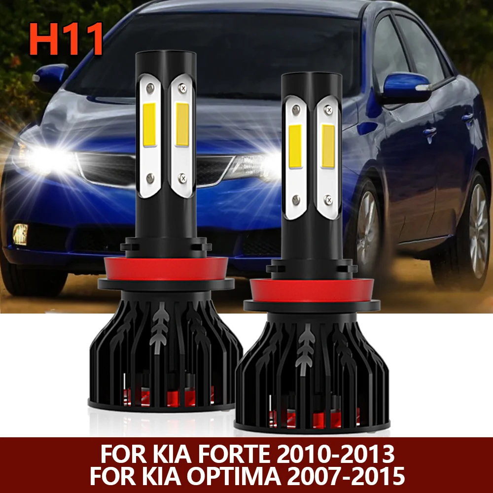 

2x H8/H9/H11 LED Headlight Bulbs Low Beam Light Front Car Lamp For Kia Forte 2010 2011 2012 2013 Optima 2007 2008 2009-2014 2015