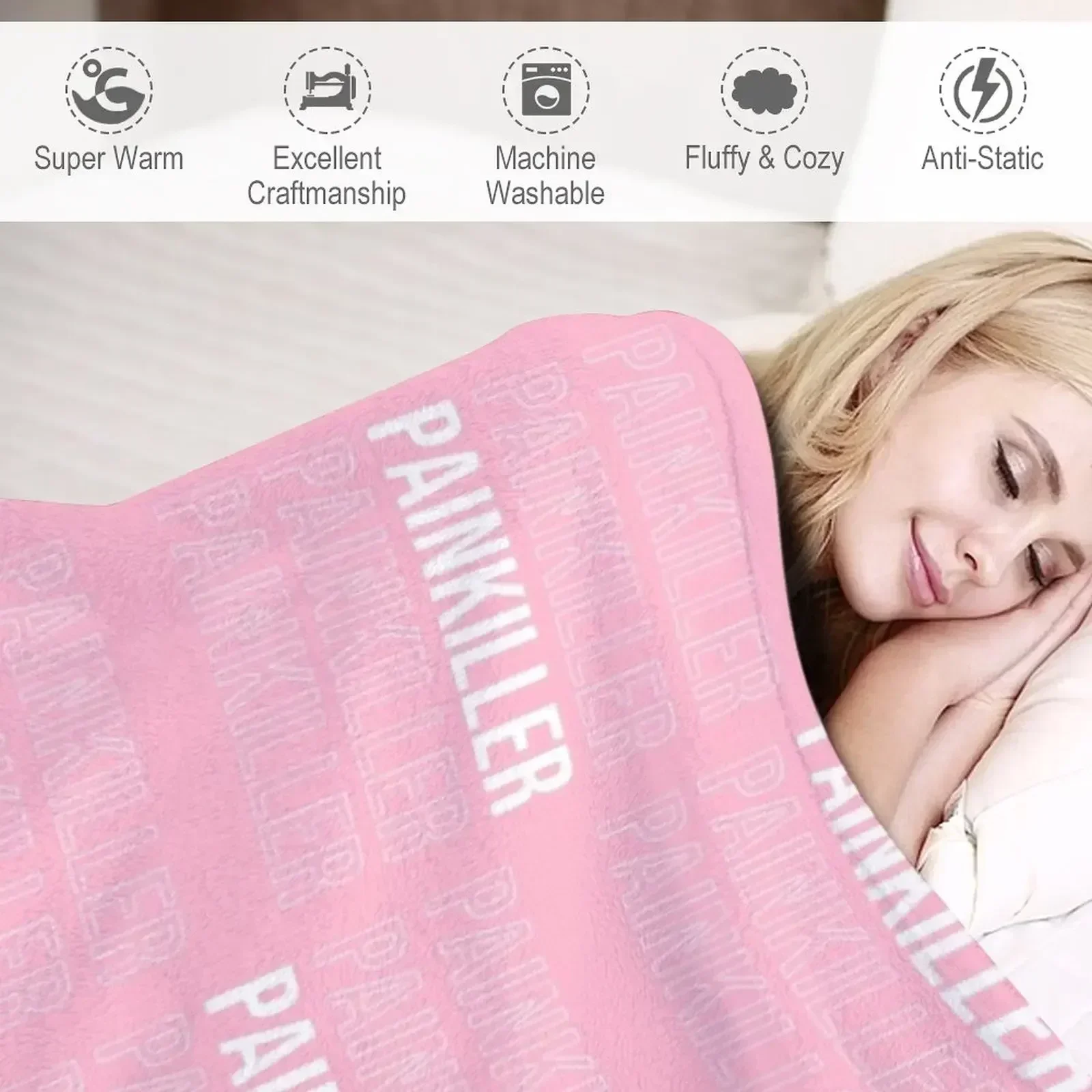 Ruel Painkiller Design Плед Манга Retros Одиночные дизайнерские одеяла