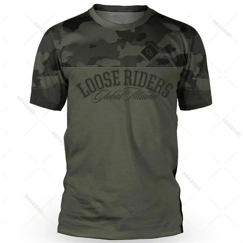 Футболка мужская свободного покроя для мотокросса джерси с длинными рукавами