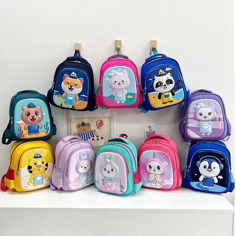 Cartoon Children Hard Shell Small School Bags In Kindergarten New Girl Boy Animal Rabbit Panda Cute Backpacks Baby Snack Mochila
