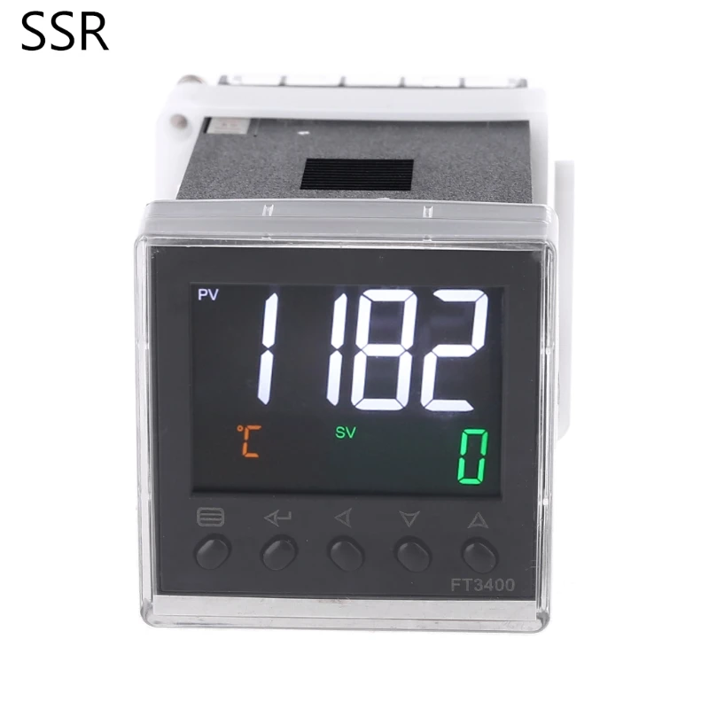 

Relay SSR Output K J Pt100 PID Thermostat Din AC 100-240V Temperature Controller AC 100-240V LCD Display Waterproof щупы банан
