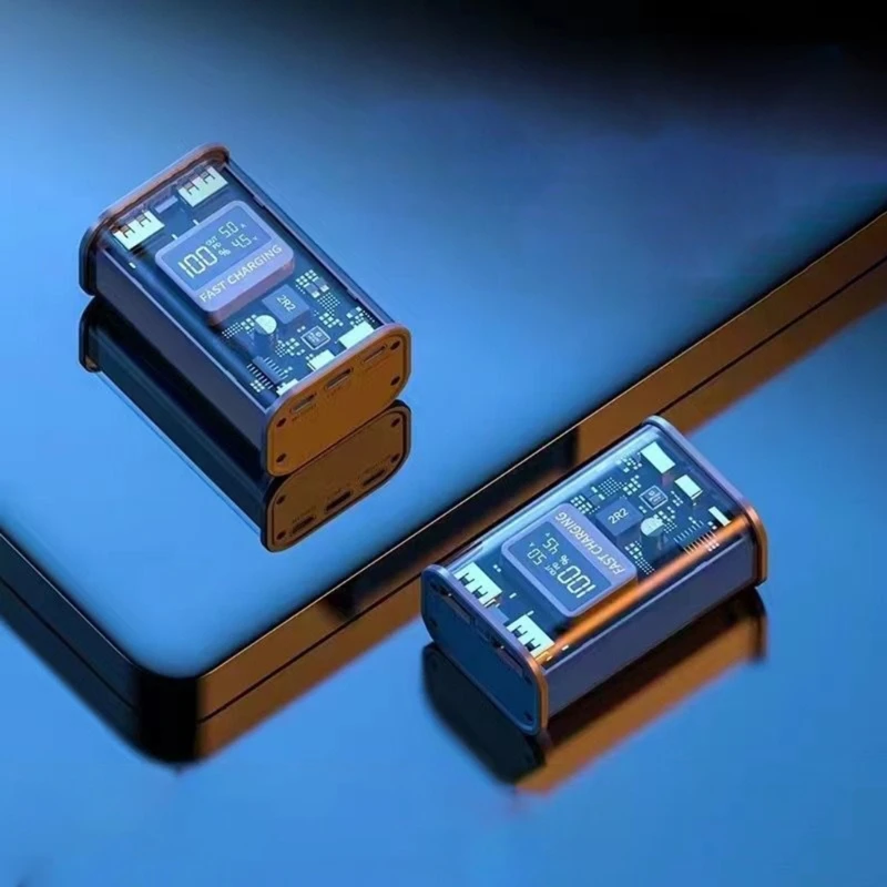 

Y9RF 21700 Phone Battery Box Power Supply DIY 10000mAh TypeC MicroUSB Phone Batteries Charger DC5V Fast Charging PD22.5W