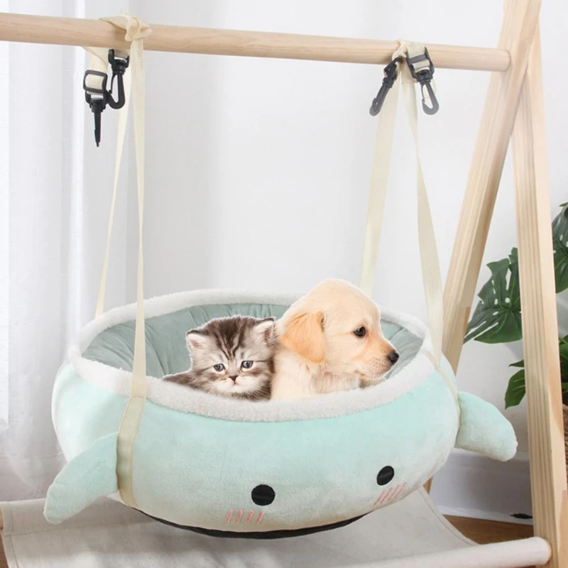 

Lovely Cat Hammock PP Cotton Filling Warm Non-sticky Hair Winter Puppy Dog Cushion Bed