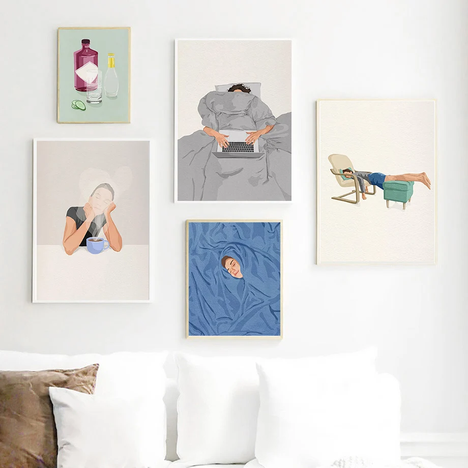 Абстрактная Иллюстрация на холсте с электронной почтой