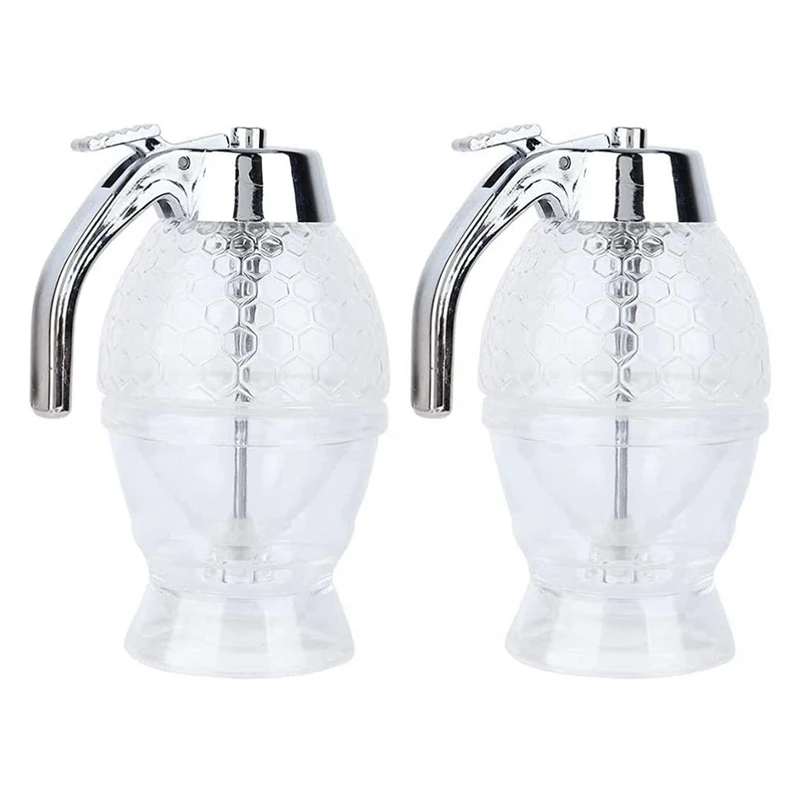 

Дозатор меда, 2 шт., Диспенсер сиропа без капель с подставкой, медовая чашка, специальный диспенсер для меда