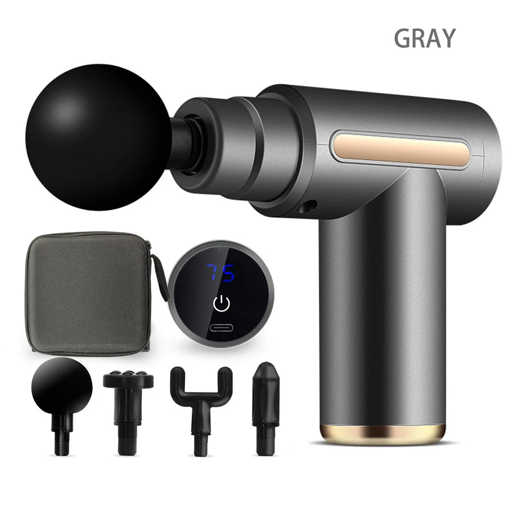 

Electric Muscle Massage Gun for Circulation Fascia Gun For Massage Back Shoulder With Case Pain Relief Fascia Gun Briefcase