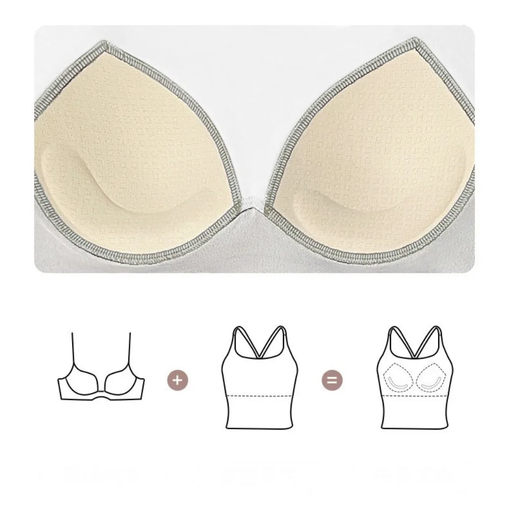 Топ спортивный для йоги бюстгальтер нижнее белье с накладками груди красивой