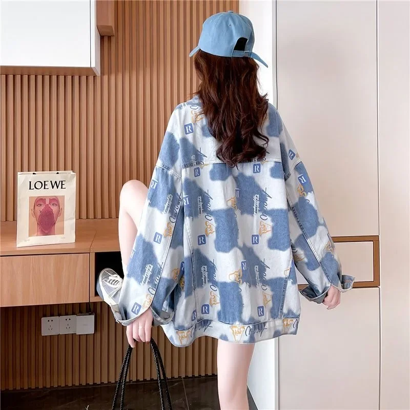 Женская джинсовая куртка Y2k маленькая из денима в Корейском стиле новый дизайн 2024