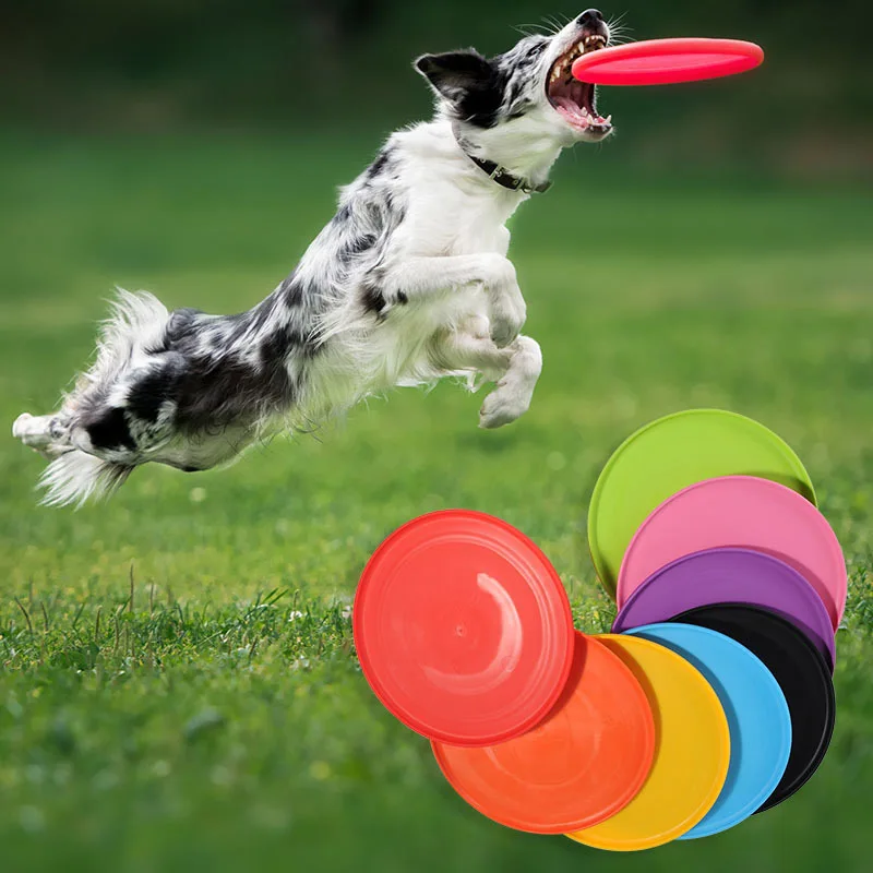 

1pcs Funny Silicone Flying Saucer Dog Cat Toy Dog Game Flying Discs Resistant Chew Puppy Training Interactive Pet Supplies