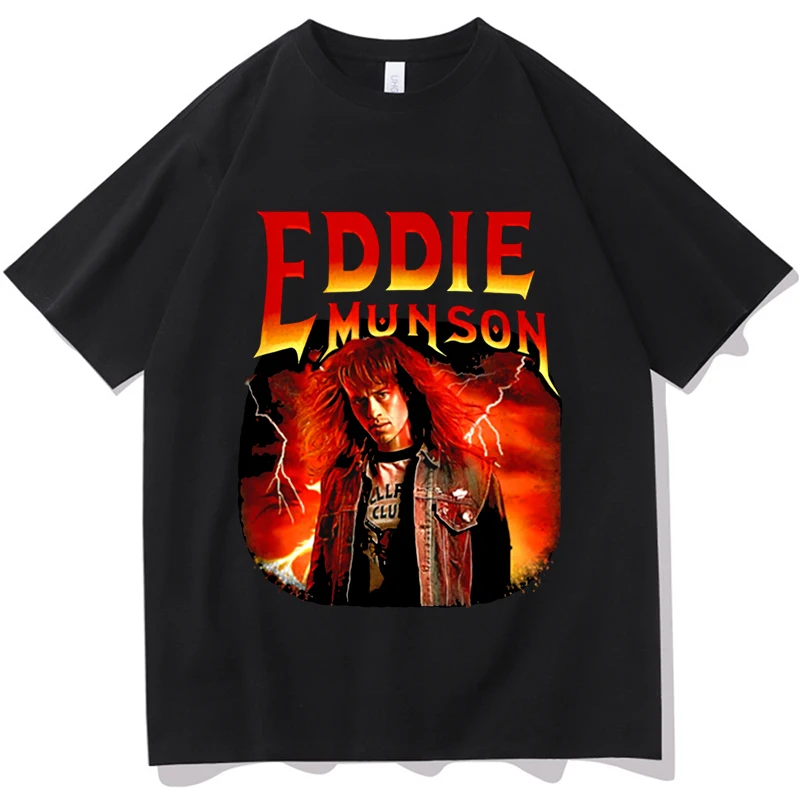 

Hot Eddie Munson TShirts Harajuku T-shirt Summer TShirt Tops Stranger Things 4 T-Shirts 2022 Men Unisex Tees Streetwear