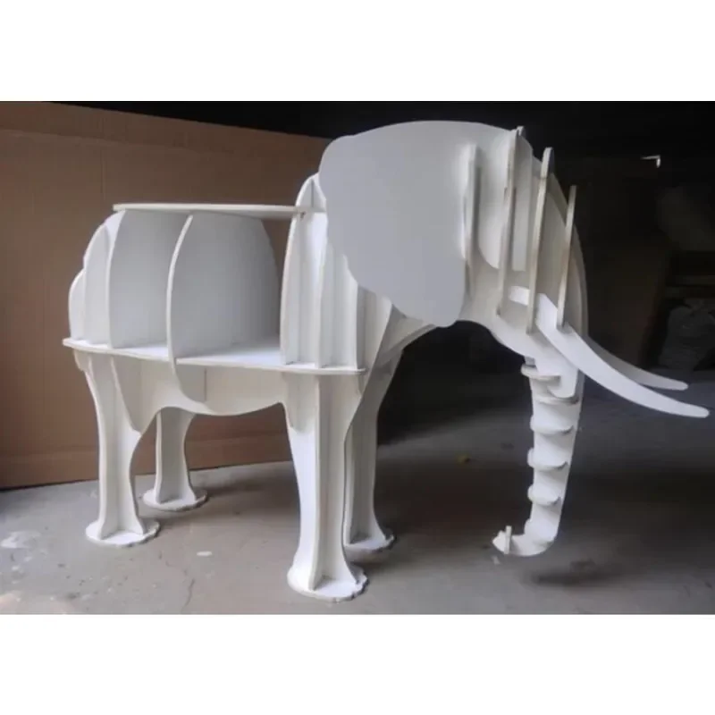 Креативный стол декор слона книжная полка моделирование животных стеллажи