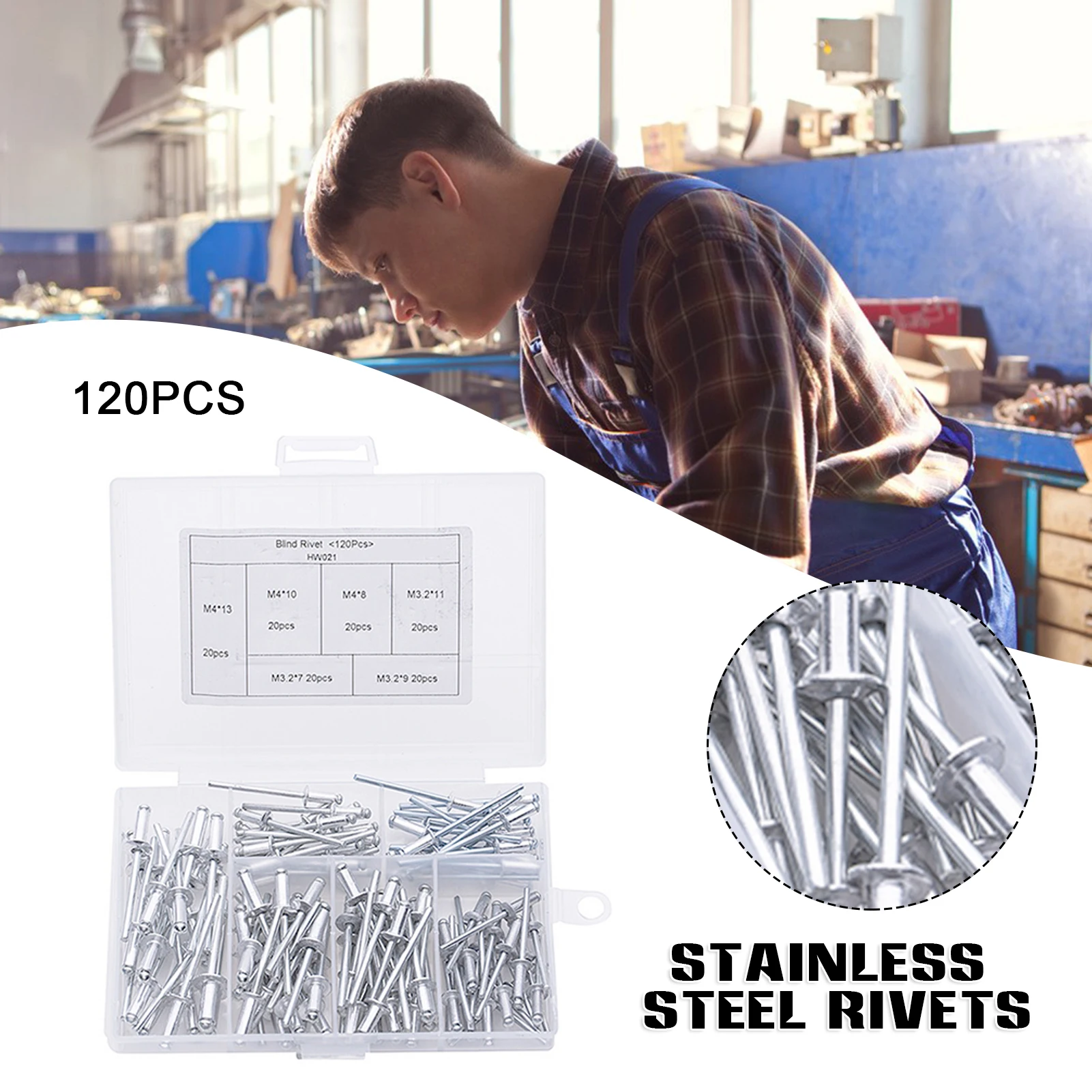 

Алюминиевые заклепки для домашнего ремонта износостойкие Нержавеющие и водонепроницаемые строительные материалы