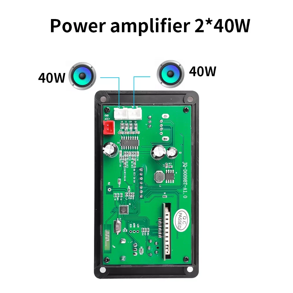 Amplifier MP3 Player Decoder Board DC 5V-26V Support Call Recording BT 5.0 Car FM Radio Module Support TF USB AUX 3.5 WAV enlarge