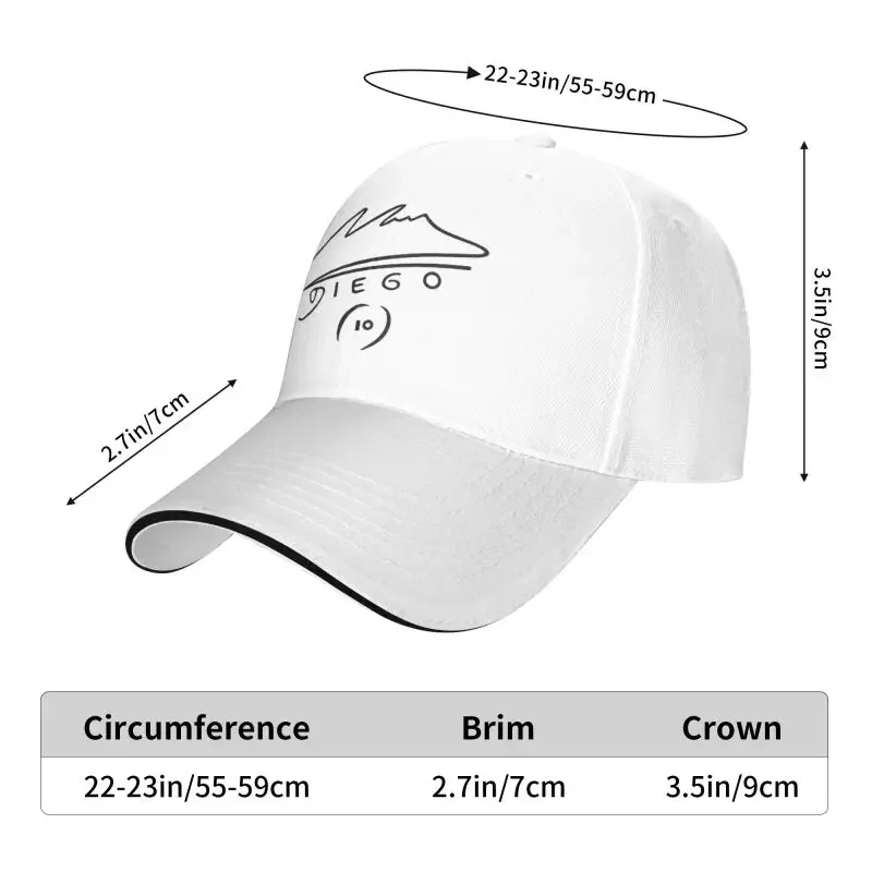 Персонализированная футбольная бейсболка Марадонаса уличная мужская и женская