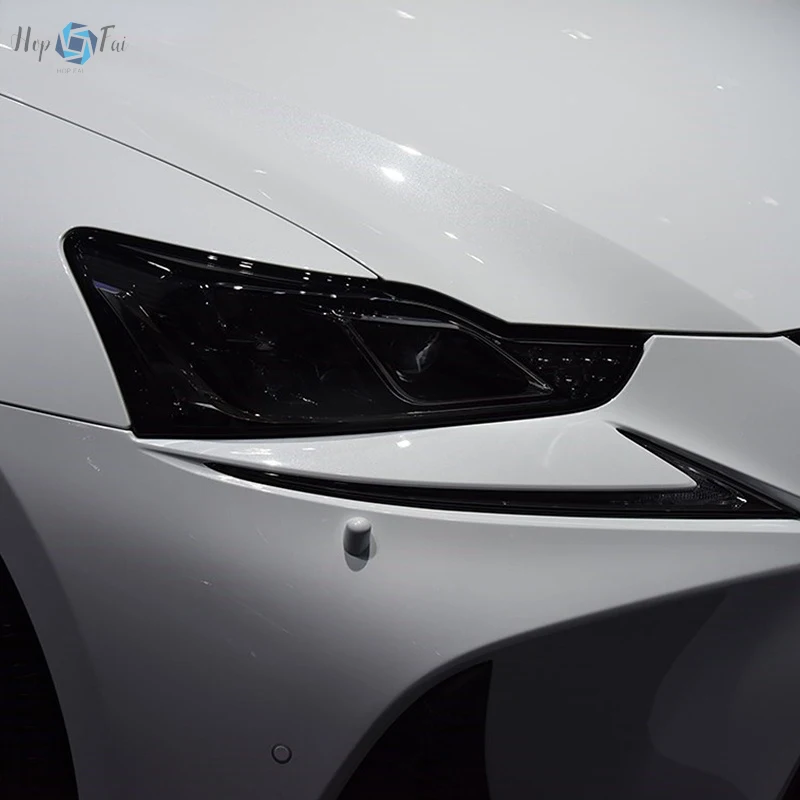 

2 Pcs Car Headlight Protective Film Smoked Black Tint Wrap Vinyl Transparent TPU Sticker For Lexus IS 2016 2017 2018 2019 2020