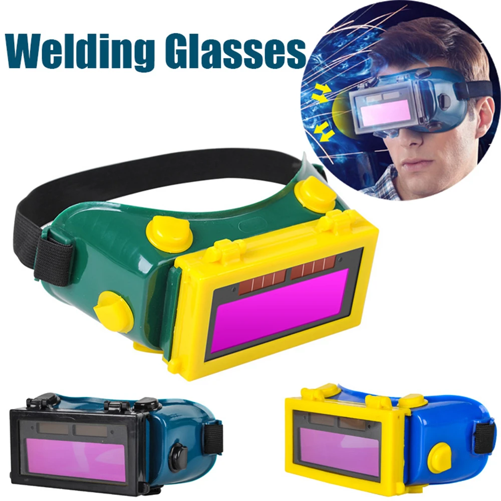 

Solar Energy Automatic Dimming Argon Arc Tig Welding Glasses Welder Mask Helmet Equipment Gas Cutting Safety Goggles Protector