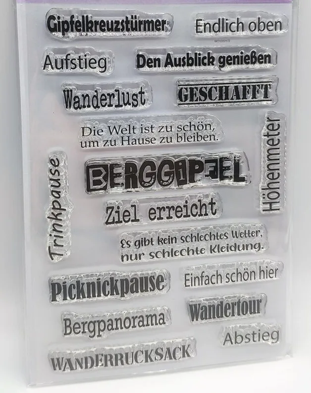 Немецкий штамп прозрачные штампы для скрапбукинга Прозрачная силиконовая