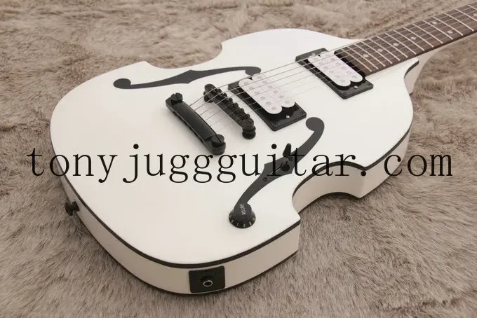 

Rhxflame редкая PGM700 PGM 700 пол Гилберт Мите, скрипка, белая гитара, краска с двойным отверстием F, черная, двойная Одиночная катушка ПУ