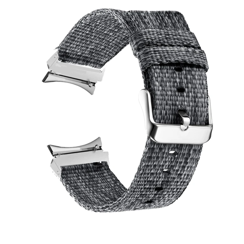 

No Gaps Canvas Strap for Samsung Galaxy Watch 4 5 44mm 40mm 5pro 45mm Nylon Bracelet for Galaxy Watch 4 Classic 42mm 46mm Band