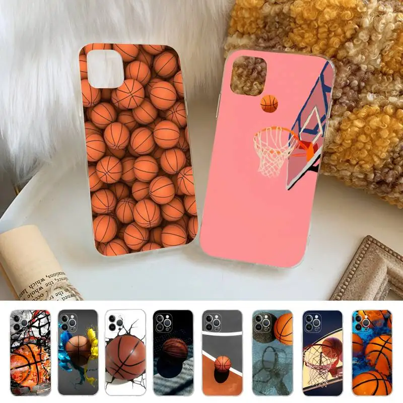 

Basketball basket Customer High Quality Phone Case For iPhone 13 14 Pro Max XS XR 12 11 Pro 13 Mini 6 7 8 Plus Clear Back Capa