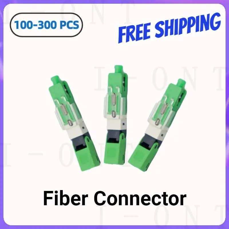 Free Shipping FTTH Fast Conector SC APC Single-Mode Fiber Optic Quick Connector FTTH SM Optic For Telecom