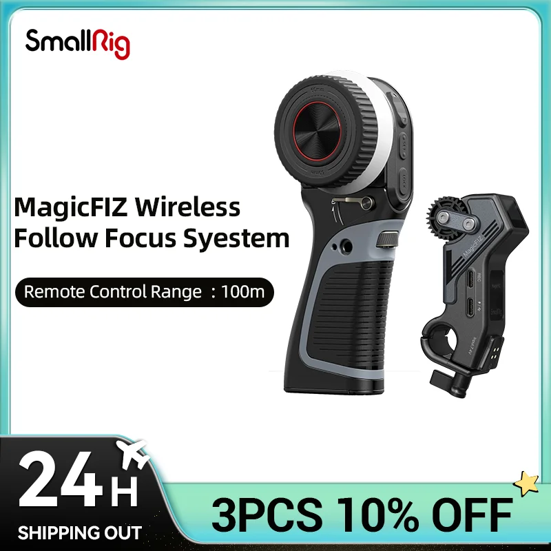 

SmallRig MagicFIZ Wireless Follow Focus Handgrip Kit Fast Charging 100m Remote Control 3782