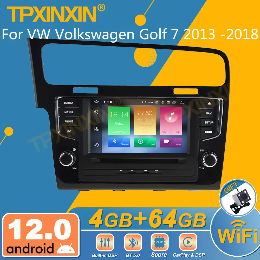 

Автомагнитола 2DIN на Android 12 DSP CP для VW Volkswagen Golf 7 2013 -2018, мультимедийный DVD-плеер с GPS