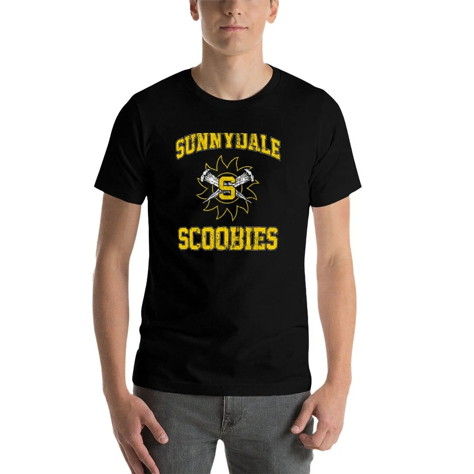 Фото Футболка Sunnydale Scoobies, простая праздничная футболка №4