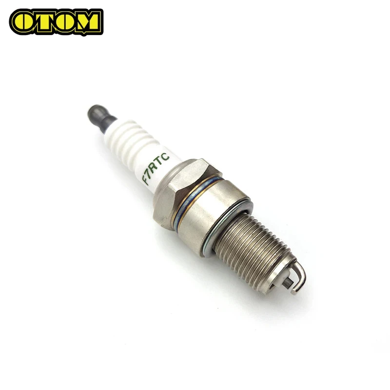 Фото Свеча зажигания F7RTC и K9RTPP M14xP1.25 для мотоциклов YAMAHA, устройство зажигания для двигателей DT230 MT250, аксессуары для 2-тактных мотоциклов №5
