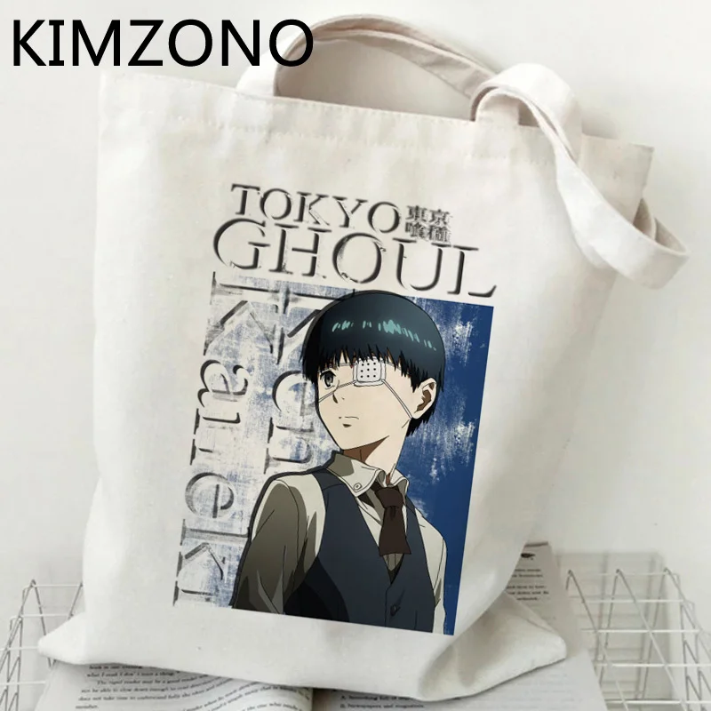 

Tokyo Ghoul shopping bag handbag shopper shopper cotton grocery canvas bag woven cloth bolsas ecologicas tote sacolas