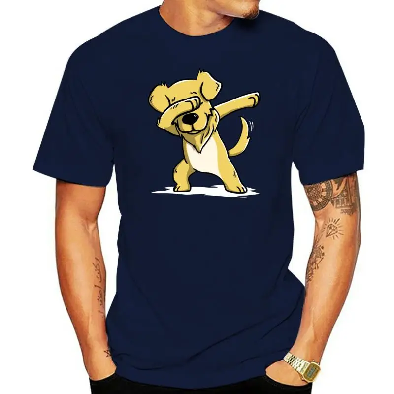 

Dabbing Golden Retriever Dog T-shirt For Men Plus Size Cotton Team Tee Shirt 4XL 5XL 6XL Camiseta