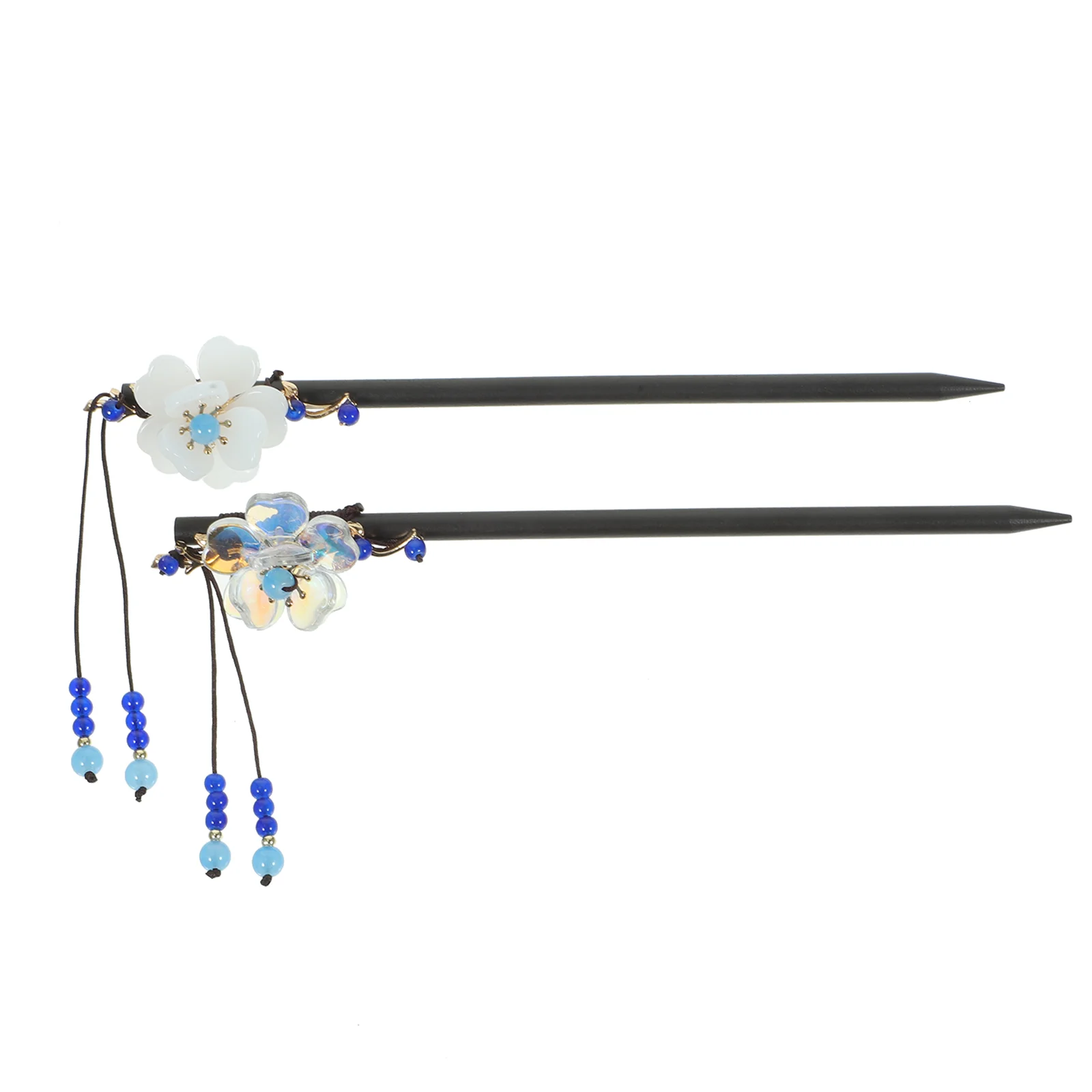 

2pcs Flower Hair Sticks Chinese Hair Sticks Retro Flower Hair Pins Chinese Traditional Hair Sticks