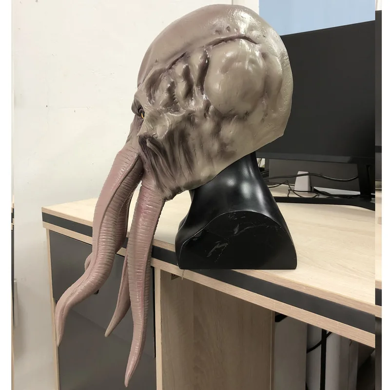 Игра Lllithid Mind Flayer Squiddy Mask Хэллоуин украшения косплей животное осьминоги монстр