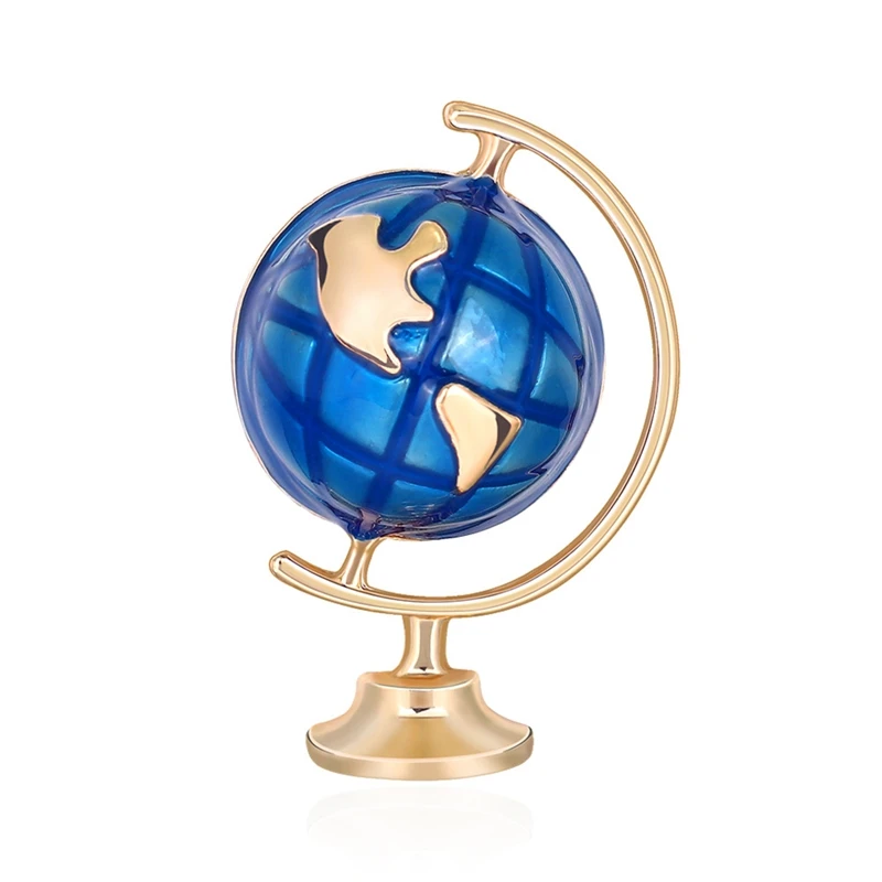 Enamel Earth Globe Brooches Women And Men Pin Kids Jewelry Fashion Creative Desgin High Quality