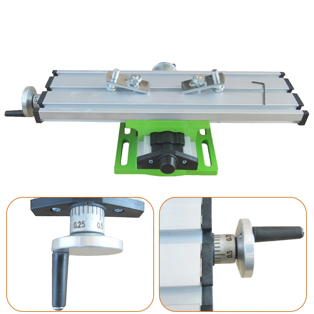 

Multifunctional Mini Cross Working Table X/Y Axis Adjustable Home Micro Milling Drill Machine Worktable Bench