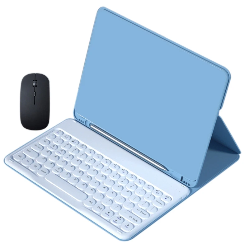 

Tablet Case with Rechargeable Bluetooth Luminous Keyboard PU Case for Huawei MatePad 10.4