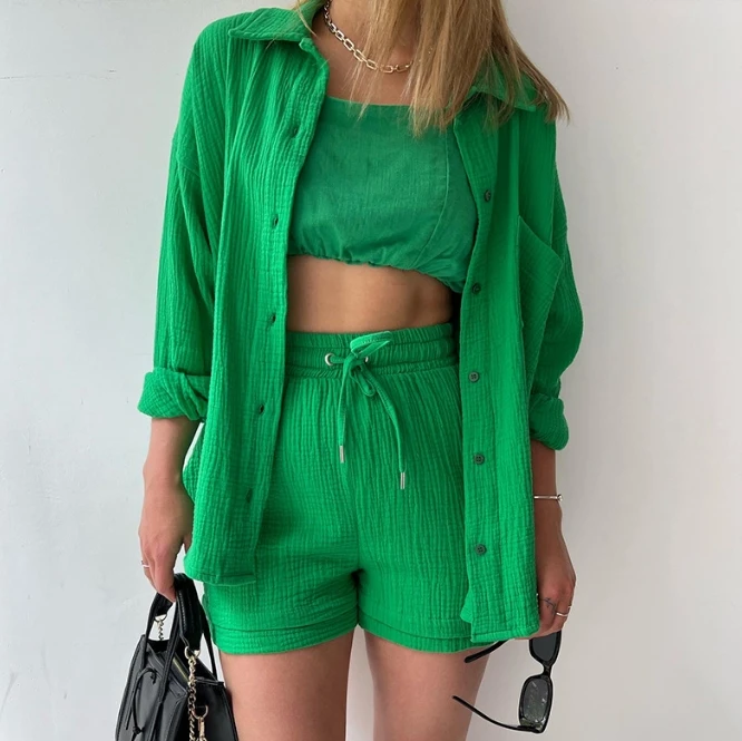 Элегантный комплект из двух предметов для женщин рубашка с длинными рукавами и