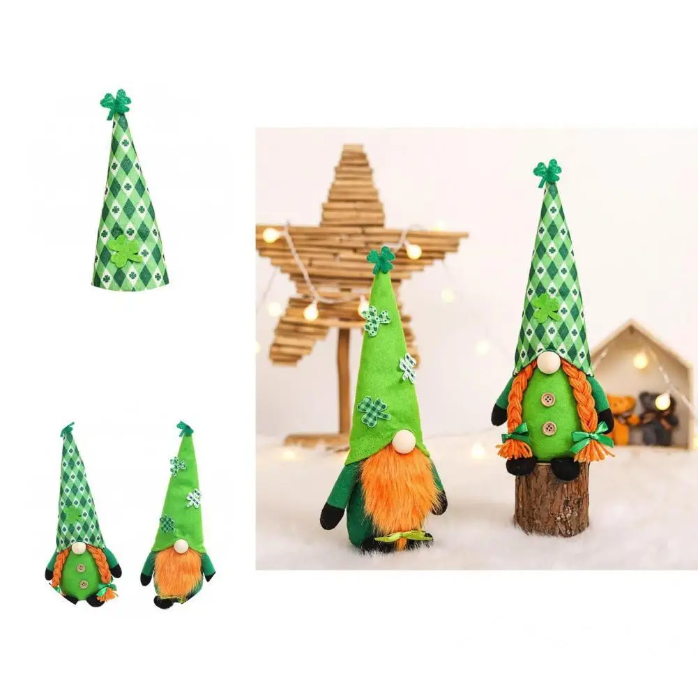 

Lovely Soft Eco-friendly St Patricks Day Green Dwarf Doll Saint Patrick Dwarf Doll Saint Patrick Gnome Doll